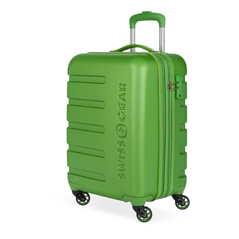 SwissGear 7366 Hardside Expandable Luggage with Spinner Wheels, Green, Carry-On 19-Inch, 7366 Hardside Expandable Luggage with Spinner Wheels