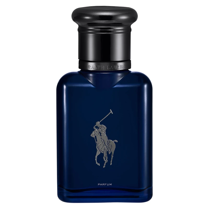 Ralph Lauren Polo Blue Parfum for Men, Rich Aquatic Woody Fragrance with Mandarin, Clary Sage, Upcycled Oakwood, Earthy Patchouli and Smoky Vetiver, Luxurious Sensual Masculine Aftershave