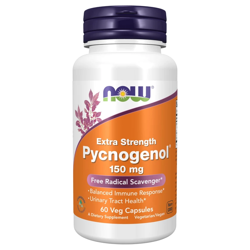 Now Foods Pycnogenol, 150mg Extra Strenght - 60 vcaps - Image 1