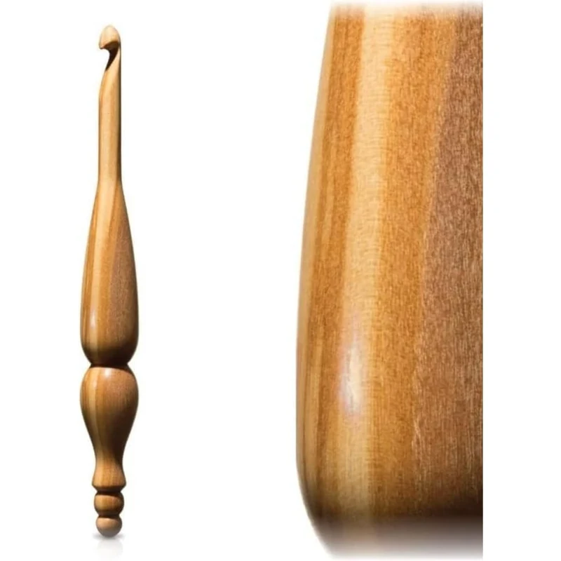 Furls - Furls Alpha Series Olivewood (7.00mm) Handmade Wood Crochet Hook - 1 Crochet Hook