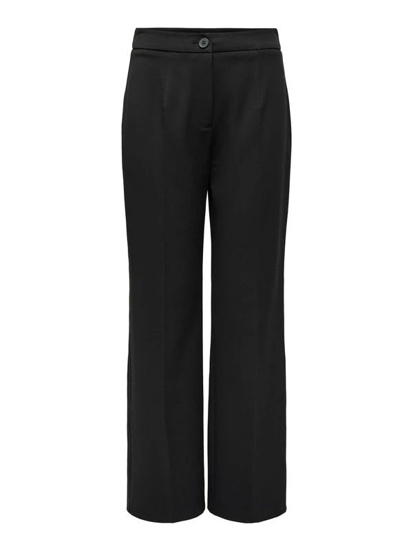 ONLY ONLMIA Female Trousers Straight Cut Trousers, Black, 36W x 32L