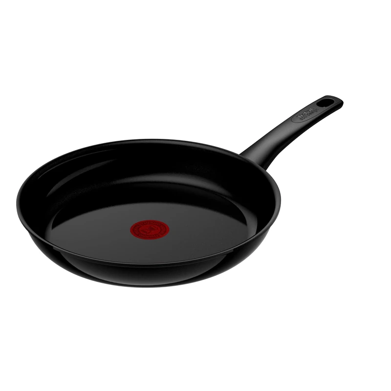 Tefal Renew On Black C43506 Frying Pan 28 cm Ceramic Coating Environmentally Friendly Recycled Thermal Signal for All Hobs Induction Safe Black - Image 1