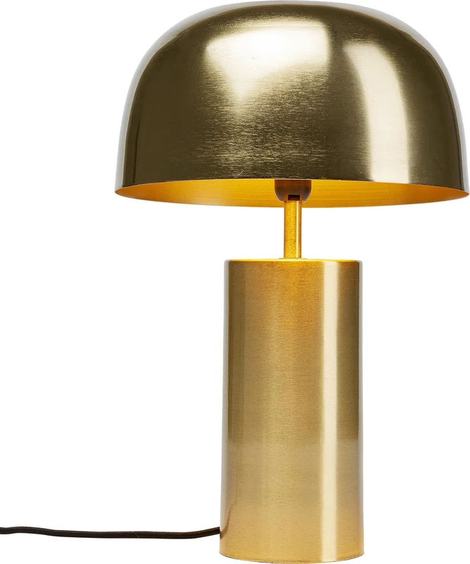 KARE Design Table Lamp Loungy, Gold, Steel Brass-Plated, Modern, Bedside Lamp, Elegant Lighting, Room Decor, Bedroom, Living Room, Office, Bulb not Included, 38x25x25 cm (H/W/D)
