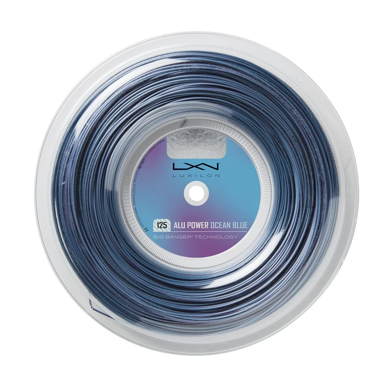 Wilson ALU Power Ocean Blue 125 Reel Tennis String, Aluminium Power For Enhanced Precision and Minimal Variance, With Atmospheric Shielding Technology, Colour: Blue/Purple, Size: 125