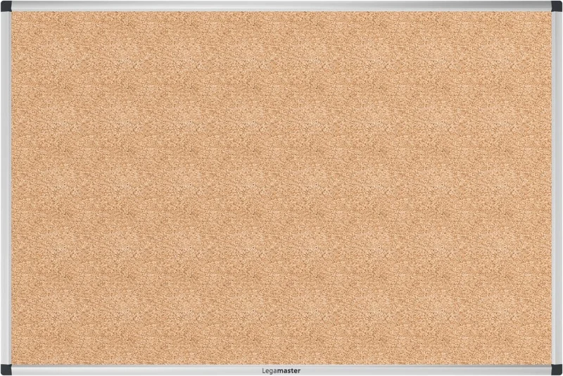 Legamaster Unite Cork Board - 60 x 90 cm - Pin Board for Hanging Including Wall Mount - Made of 100% Natural Cork with Extra Light Aluminium Frame for Attaching Notes