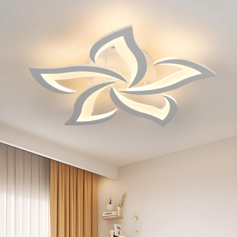 Riserva LED Ceiling Lights 60W, Creative Petals Design, 3000K, White