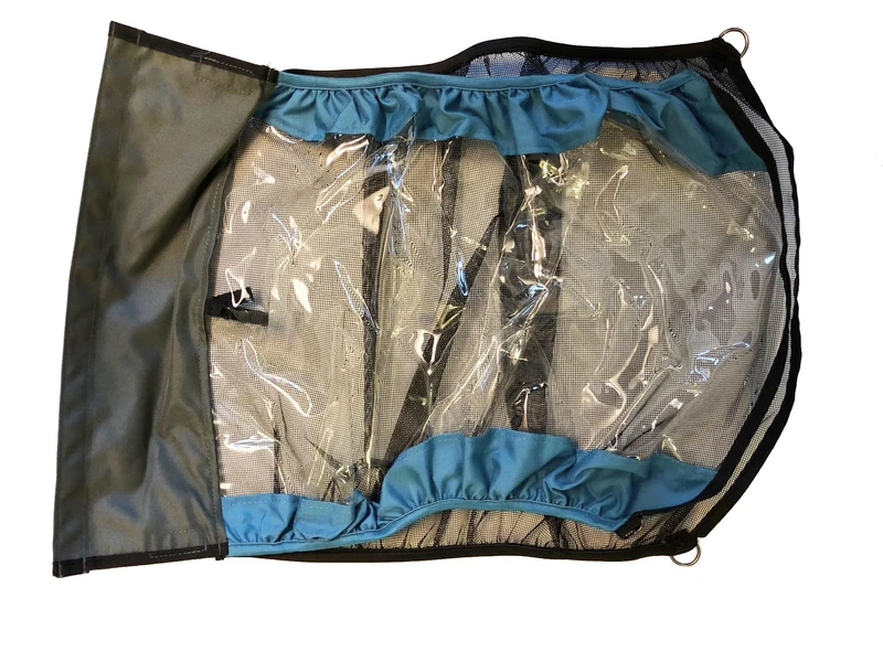 Hamax Front Window for Avenida Trailer: Petrol