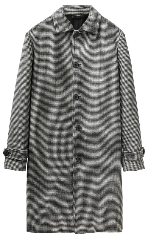 United Colors of Benetton Men's Cappotto 2VVSUN03C Coat, Bianco e Nero 901, 46