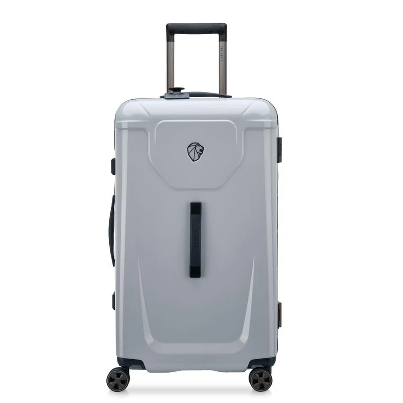 DELSEY Paris - Peugeot Voyages - Soft Travel Bag, Soft Cabin Suitcase, Large Size Soft Suitcase, Storm Grey, M, Hard Case