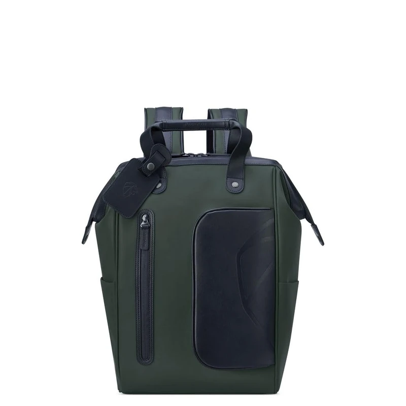 DELSEY Paris - Peugeot Voyages - Soft Travel Bag, Soft Cabin Suitcase, Large Size Soft Suitcase, Army, S, Backpack