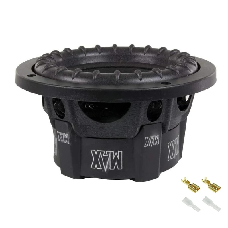 1 Subwoofer for Launch Max Pro MAXP64 6.5" 165 mm 300 Watt RMS and 600 Watt MAX Single Coil 4 Ohm Lid Trunk Doors Car, 1 Piece + Faston Mounting