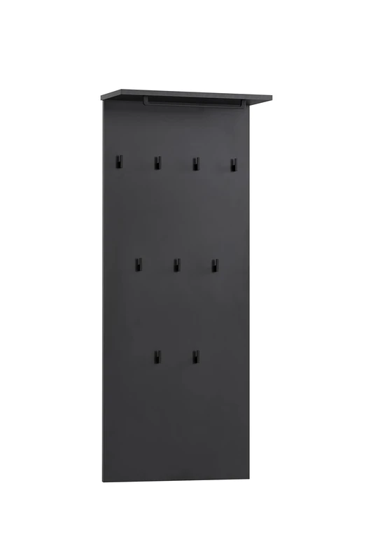 Schildmeyer Hook Panel, Engineered Wood, matt Black, 50 x 20,9 x 120,6 cm