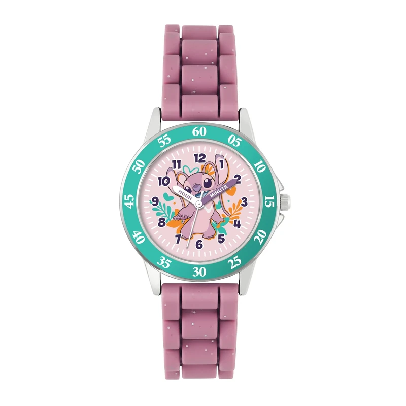 Disney Lilo and Stitch Pink Angel Time Teacher Watch - LAS9014