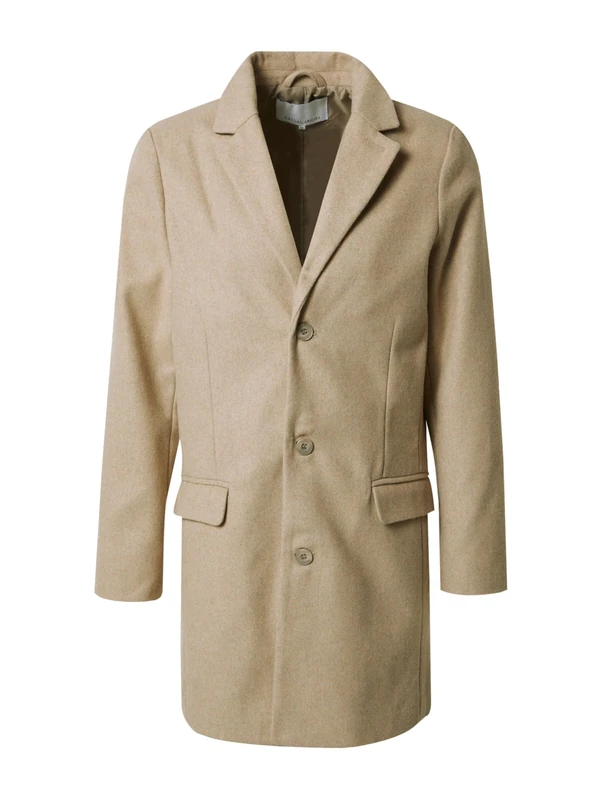 Casual Friday Men's Osbourne Long Coat, 171009/Dune, XXL