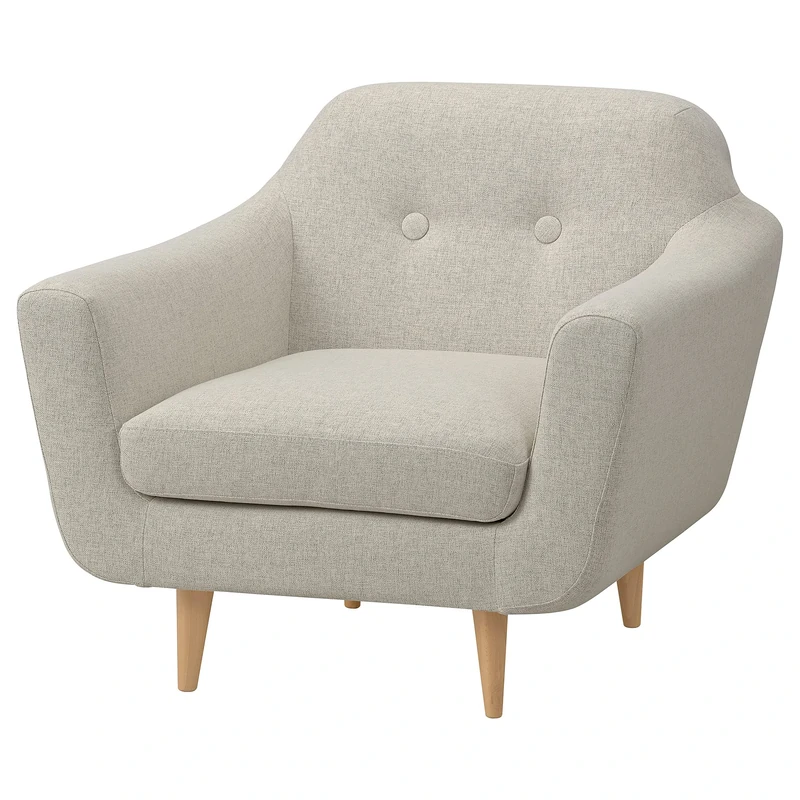 IKEA KLUBBFORS Armchair, Gunnared Beige