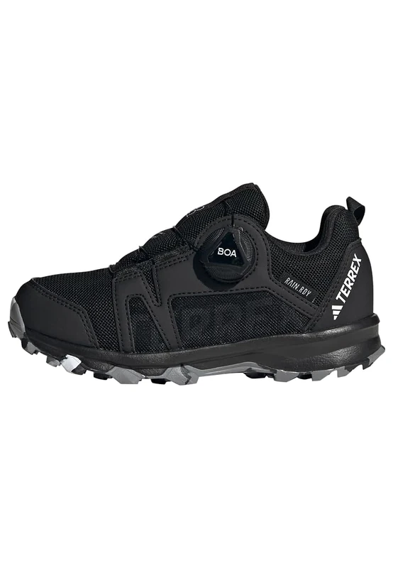 adidas Unisex Kids Terrex Agravic BOA RAIN.RDY Trail Running Shoes, Core Black/Cloud White/Grey Three, 4.5 UK