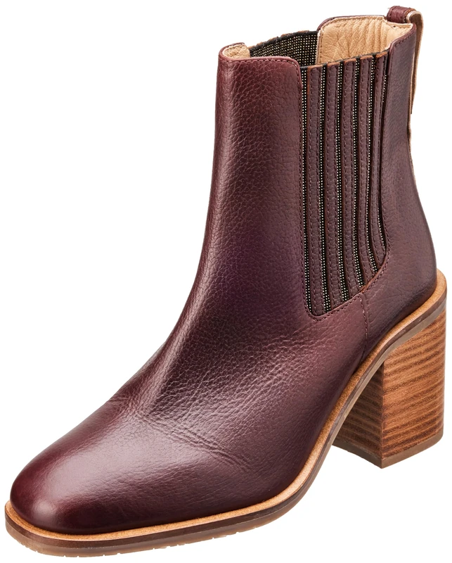 LES TROPEZIENNES PAR M.BELARBI Women's Ludy Fashion Boot, Burgundy, 5 UK