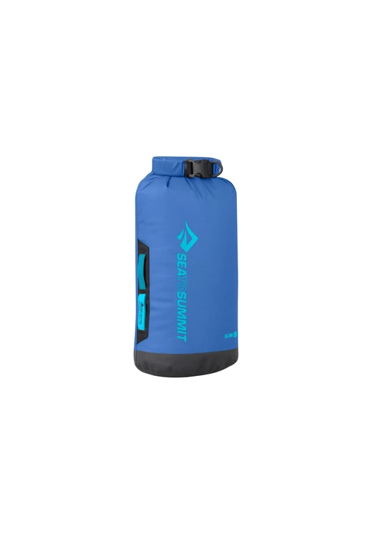 Sea to Summit - Big River Dry Bag S 8L - Waterproof - Roll-Top - Resistant Fabric - Grab Handles, Lash Point & D-Ring - For Kayaking & Motorcycle Touring - 19.3 x 16.5 x 37.4cm - Surf Blue - 160g