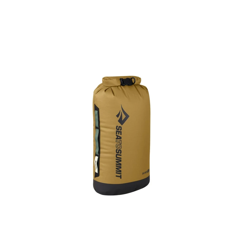 Sea to Summit - Big River Dry Bag L 20L - Waterproof - Roll-Top - Resistant Fabric - Grab Handles, Lash Point & D-Ring - For Kayaking & Motorcycle Touring - 26.4 x 24.4 x 48.1cm - Gold Brown - 250g