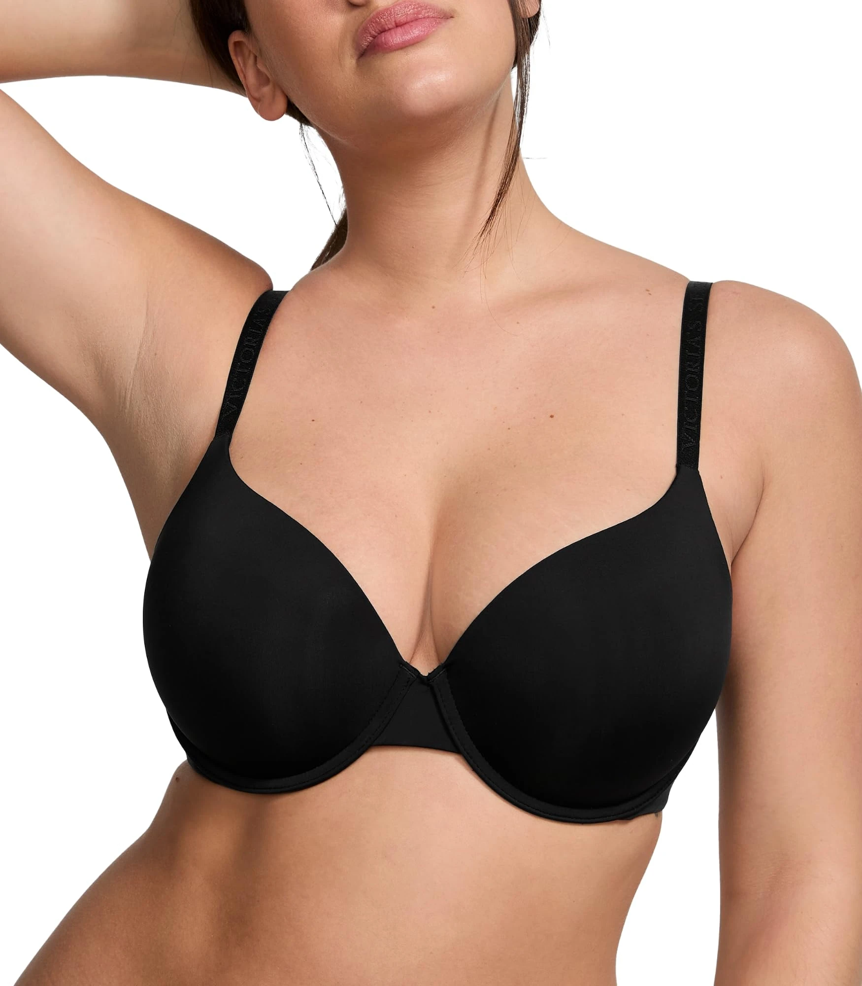 Victoria's Secret T Shirt Demi Bra, Bras for Women, (32A-38DDD), Black, 34DD
