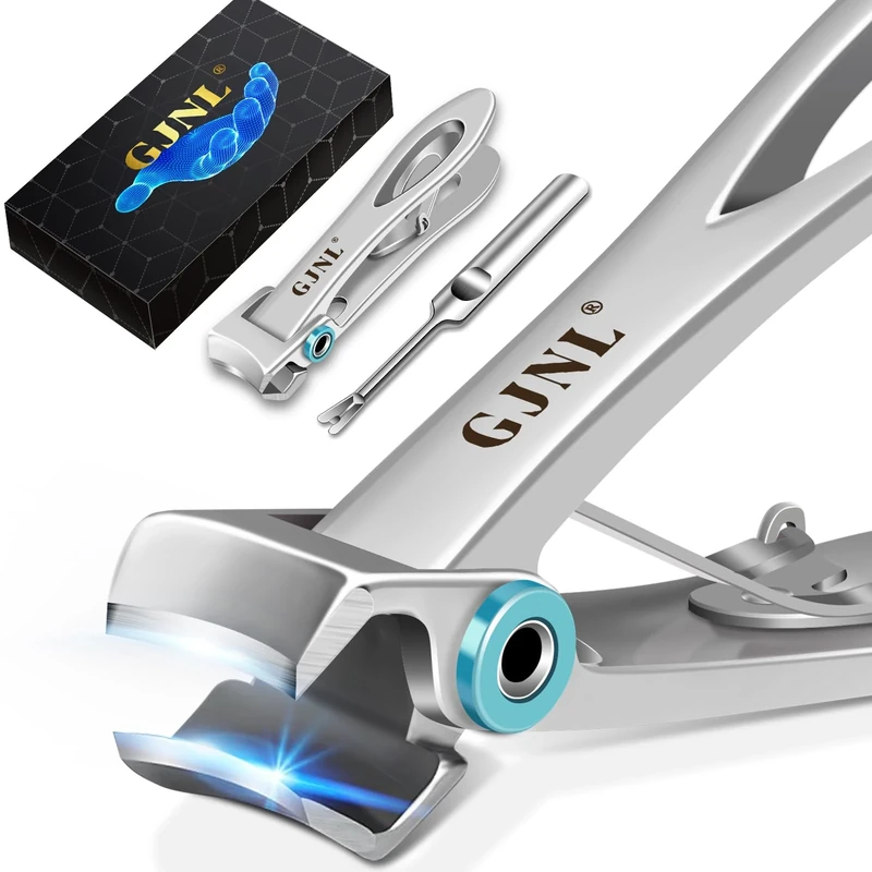 Nail Clippers for Thick Nails - Valentines Gifts for Him Men Dad, 16mm Sharp Wide Jaw Opening Toenail Clippers, Extra Large Heavy Duty Toe Nail Clippers