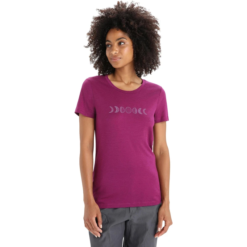Icebreaker Women's Tech Lite II T-Shirt, Go Berry, XL