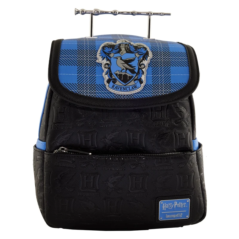 Loungefly Warner Brothers - Harry Potter - Ravenclaw With Wand - Backpack - Amazon Exclusive - Premium Vegan Leather - Gift Idea - Official Merchandise - for Boys, Girls Men and Women - Movies Fans