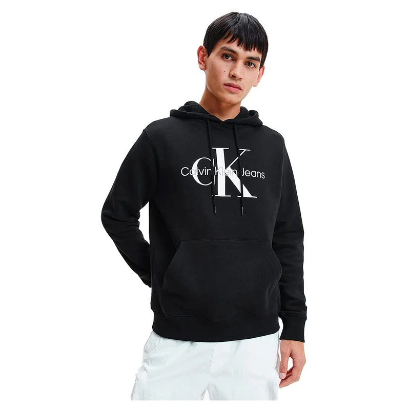 Calvin Klein Men Hoodie Core Monologo, Black (Ck Black), XXS - Image 1