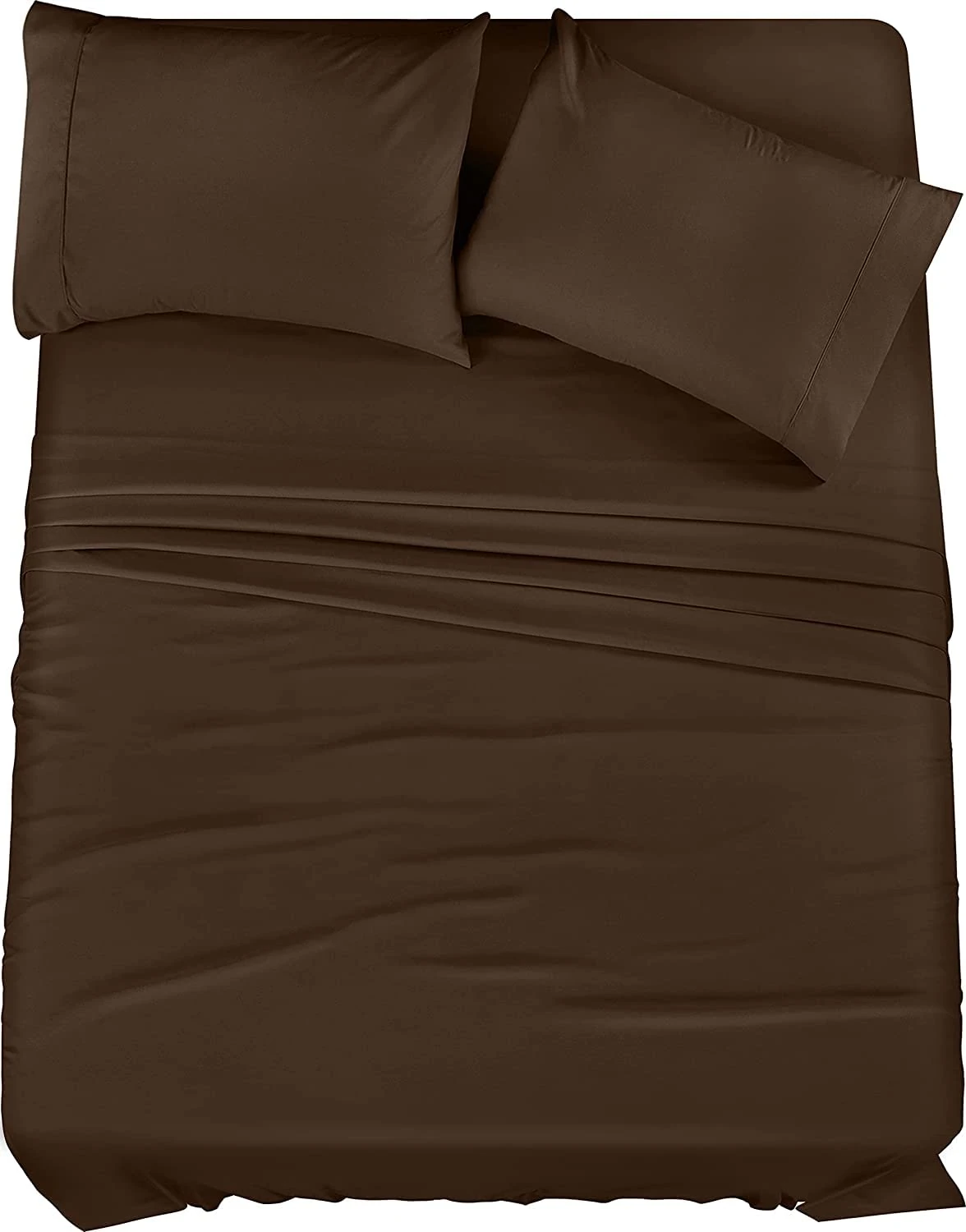 Utopia Bedding Full Bed Sheets Set - 4 Piece Bedding - Brushed Microfiber - Shrinkage and Fade Resistant - Easy Care (Full, Brown)