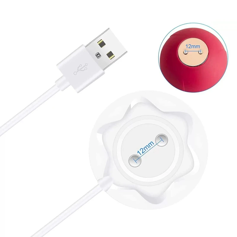 JTMM Charger for Rose Toy, Standing Magnetic Fast Charging Cable for Rose Massagers Replacement USB Cord Adapter Stand Charging Dock Station Base