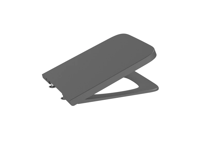 Roca A80153264B SUPRALIT® Seat and Lid, Inspire Square, Cushioned Fall, Onyx Colour