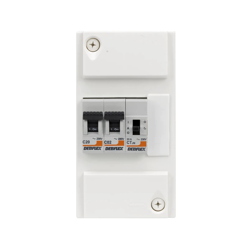 DEBFLEX - CONTROL BOX 4 MODULES CONTACTOR J/N - Distribution boards - Modular enclosures - Pre-assembled interiors - 707657