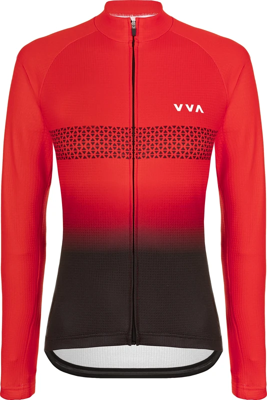 Velovista Women's Ls Jersey T-Shirts, Red, Black, XX-Large