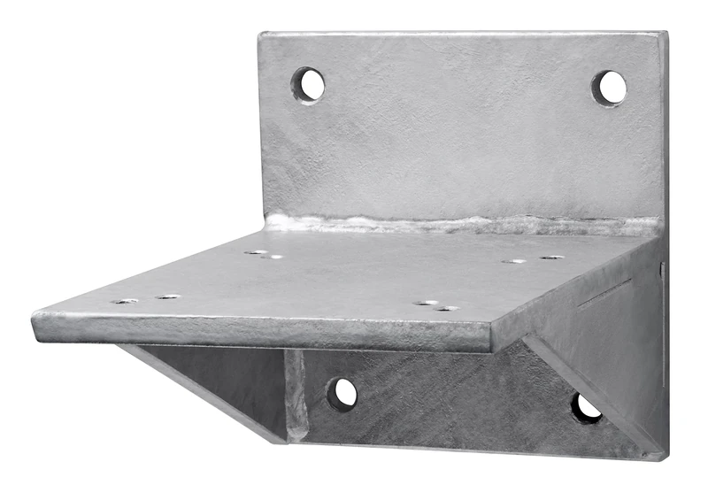 Schneider 897-60 Universal Wall Bracket for Parasols Hot-Dip Galvanised Silver Grey