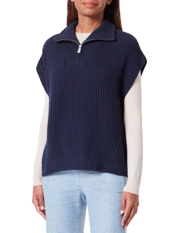 bugatti Women's W9728-53358 Sweater Vest, Navy, XXL