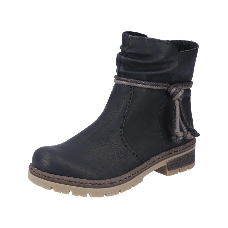 Rieker Y7463, Fashion Boot, Schwarz / 00,