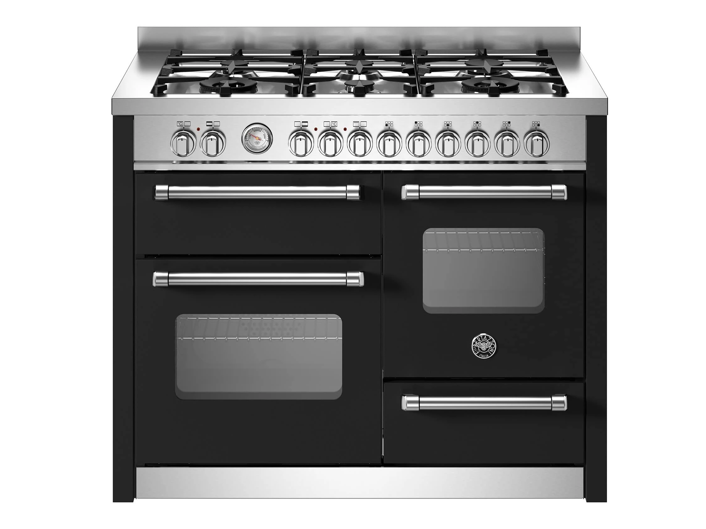 Bertazzoni Master Series MAS116L3ENEC 110cm Dual Fuel Range Cooker - Nero - A/A Rated
