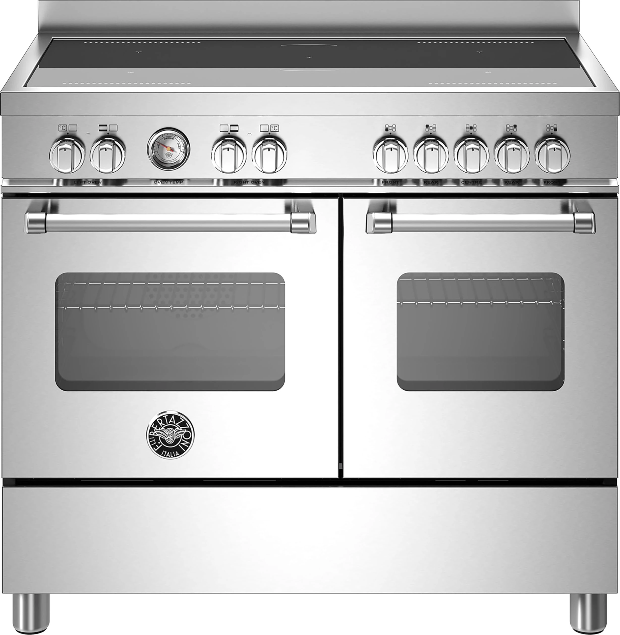 Bertazzoni Master Series MAS105I2EXC 100cm Electric Range Cooker with Induction Hob - Stainless Steel - A Rated