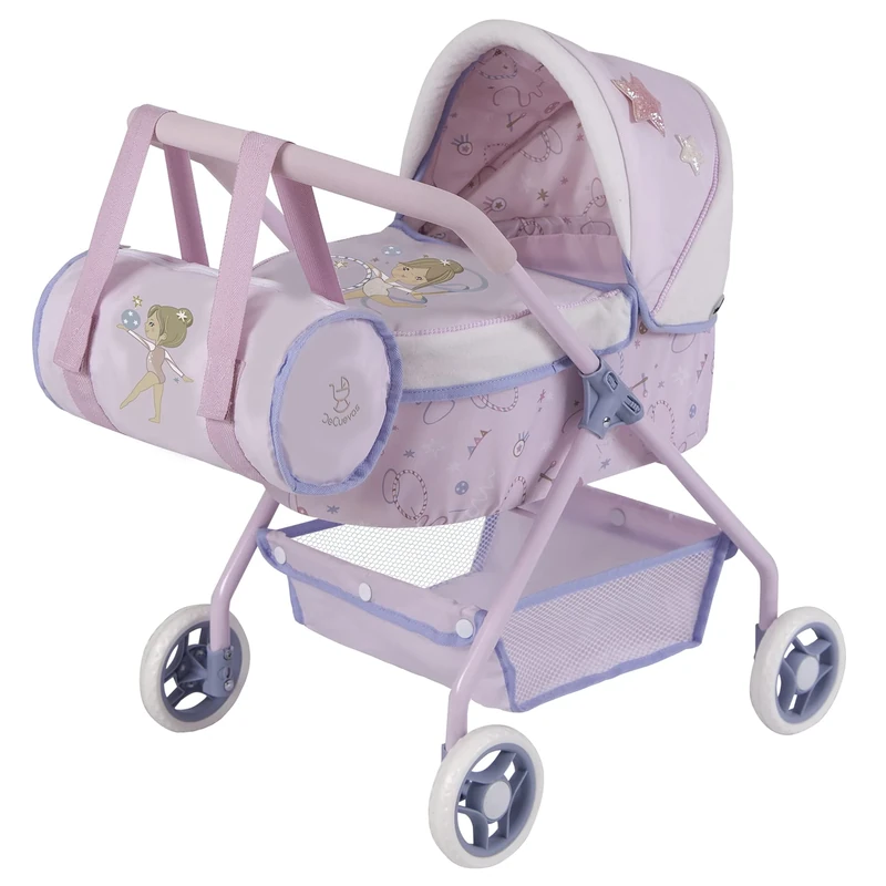 DeCuevas 86051 Doll Pram My First Car Gala with Handbag