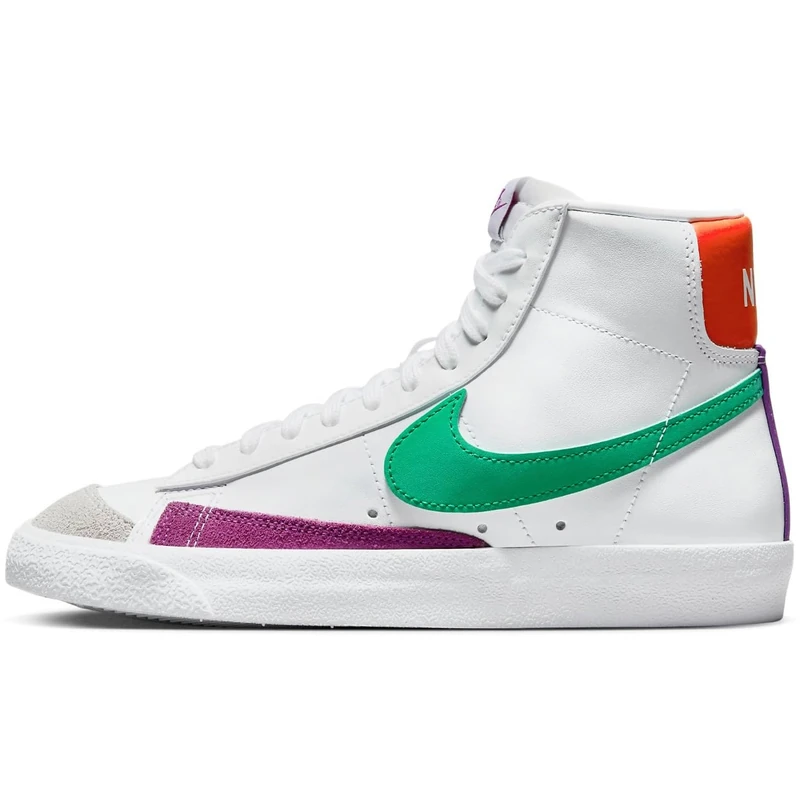 NIKE CZ1055-123 Blazer Mid '77 Vintage Sneaker Female White/Stadium Green-Picante RED UK 3