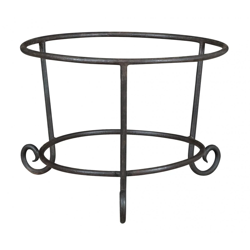 Biscottini Plant holder base 41x30x41 cm | Wrought iron pot holder | Handmade vase base