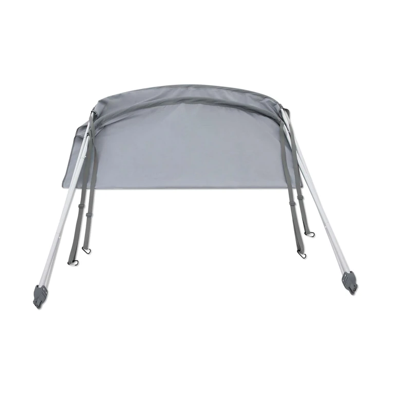 Intex Bimini Top Sun Shade Canopy Cover with Aluminum Frame for Mariner, Seahawk, Excursion, & Challenger Boat Models, Accessory Only, Gray - Image 1