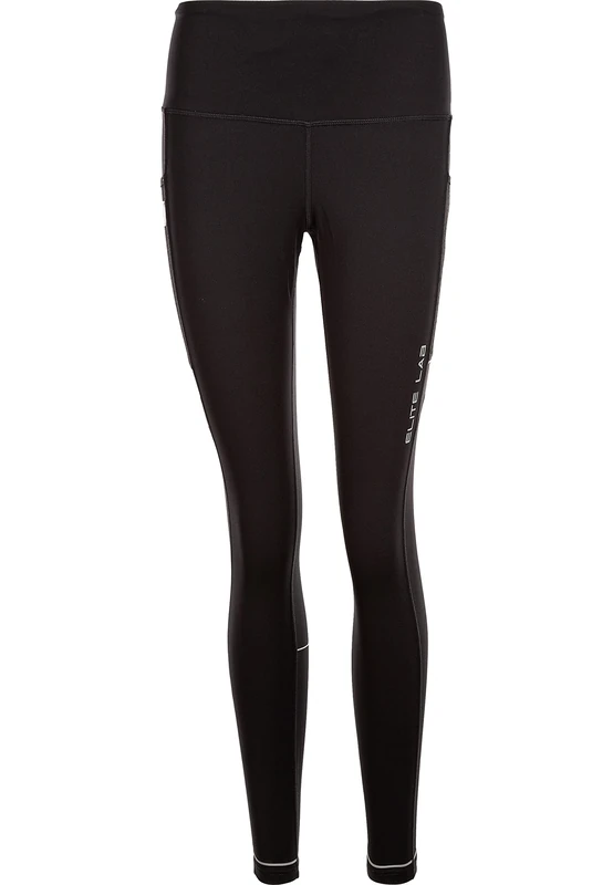 Elite Lab Women's Run Leggings, 1001 Black, 36 (EU)