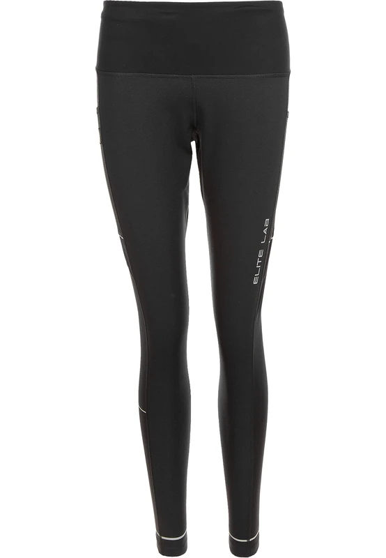 ELITE LAB Women's Run Elite Leggings, 1001 Black, 44 (EU)