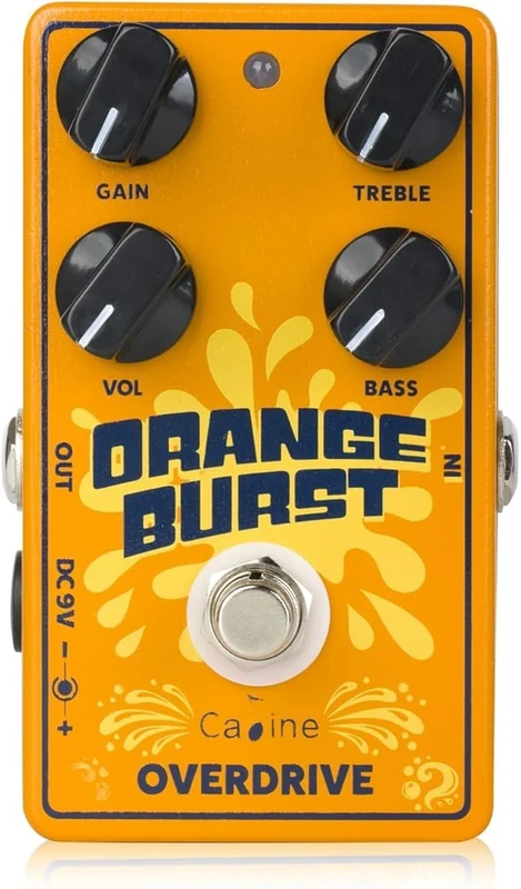 Caline CP-516 - Orange Burst, overdrive guitar effects pedal, true bypass design