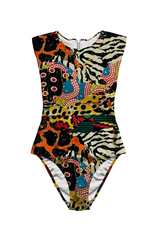 Averie Women's Harlow One Piece Swimsuit, Multi-Coloured, S