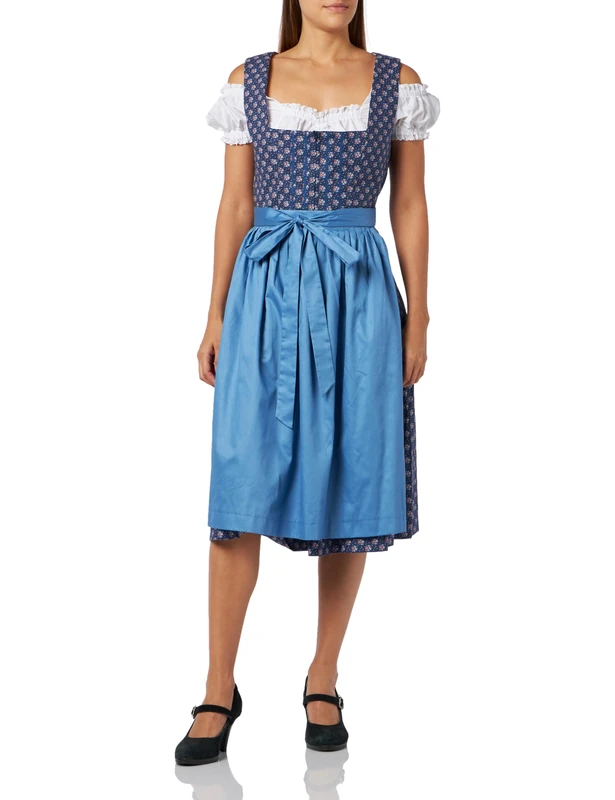 BERWIN & WOLFF TRACHT FOLKLORE LANDHAUS Women's 836419 Dress, Blue, 6