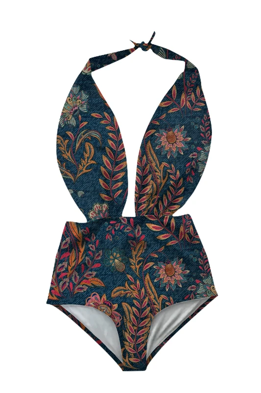 Averie Women's Halley One Piece Swimsuit, Multi-Coloured, M