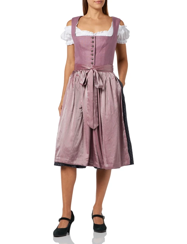 BERWIN & WOLFF TRACHT FOLKLORE LANDHAUS Women's 836199 Dress, Charcoal Grey, 10