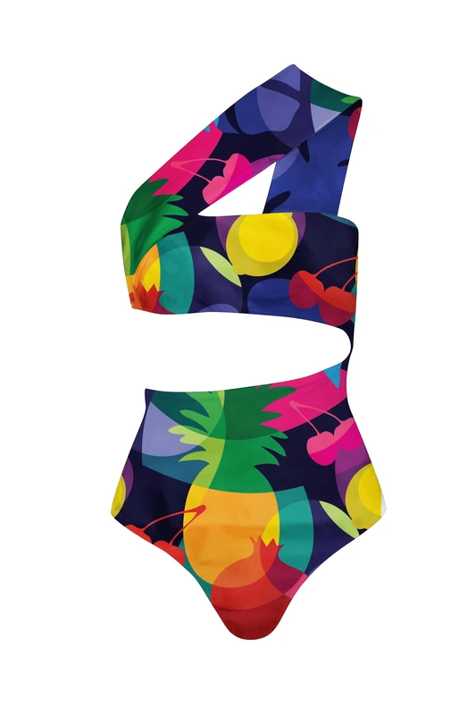 Averie Women's Kylie One Piece Swimsuit, Multi-Coloured, XL
